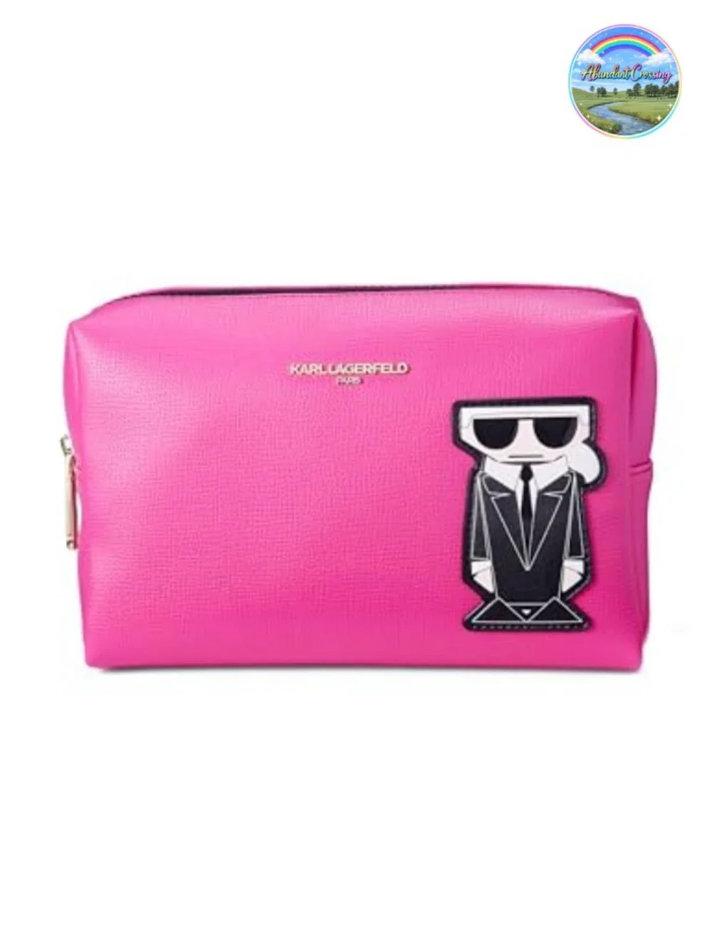 Nylon Cosmetic Bag with Adjustable Strap - Hand Wash Only